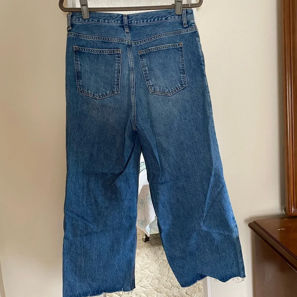 TOPSHOP non-stretch wide leg denim, size 30 - Picture 3 of 7
